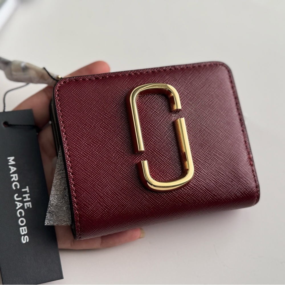 Marc Jacobs Red and Gold Key Card Holder
